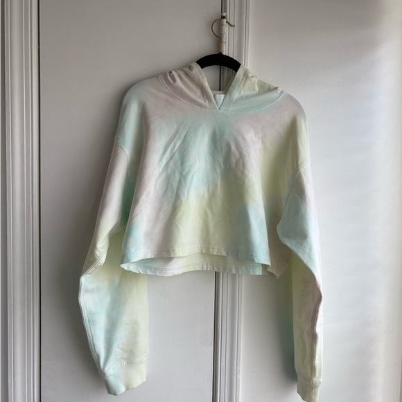 Lululemon LA All Yours Cropped Hoodie RARE Cotton Candy Wash size 12 - Picture 2 of 5